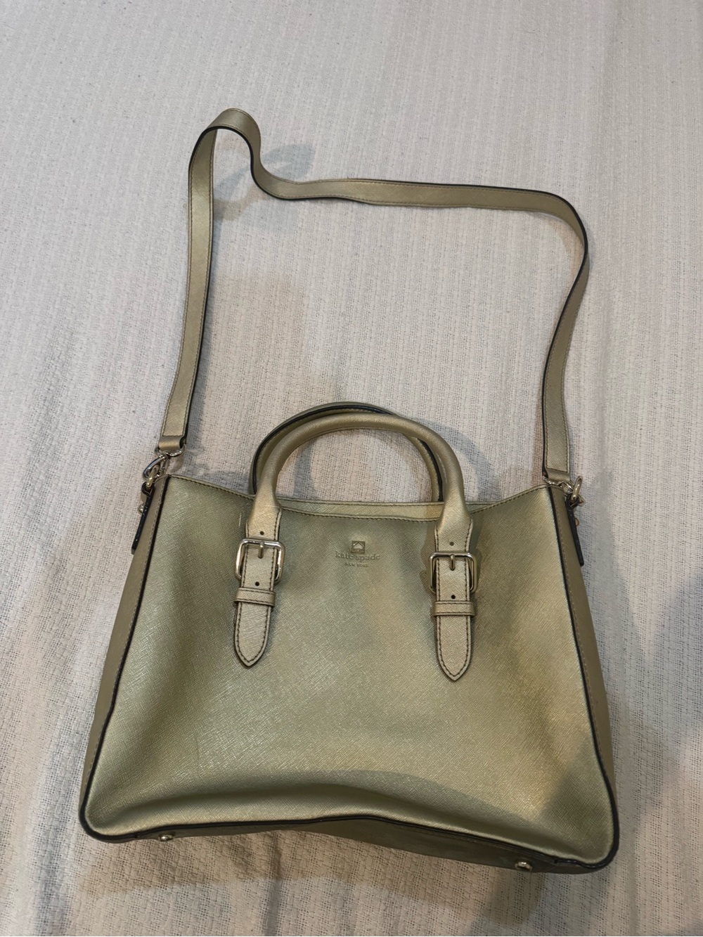 Women’s Metallic Tote with Strap Kate Spade Gold Purse